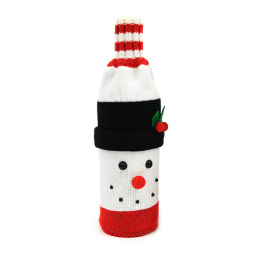 Weihnachts-Weinflaschen-Abdeckung, frohe-Schneemann