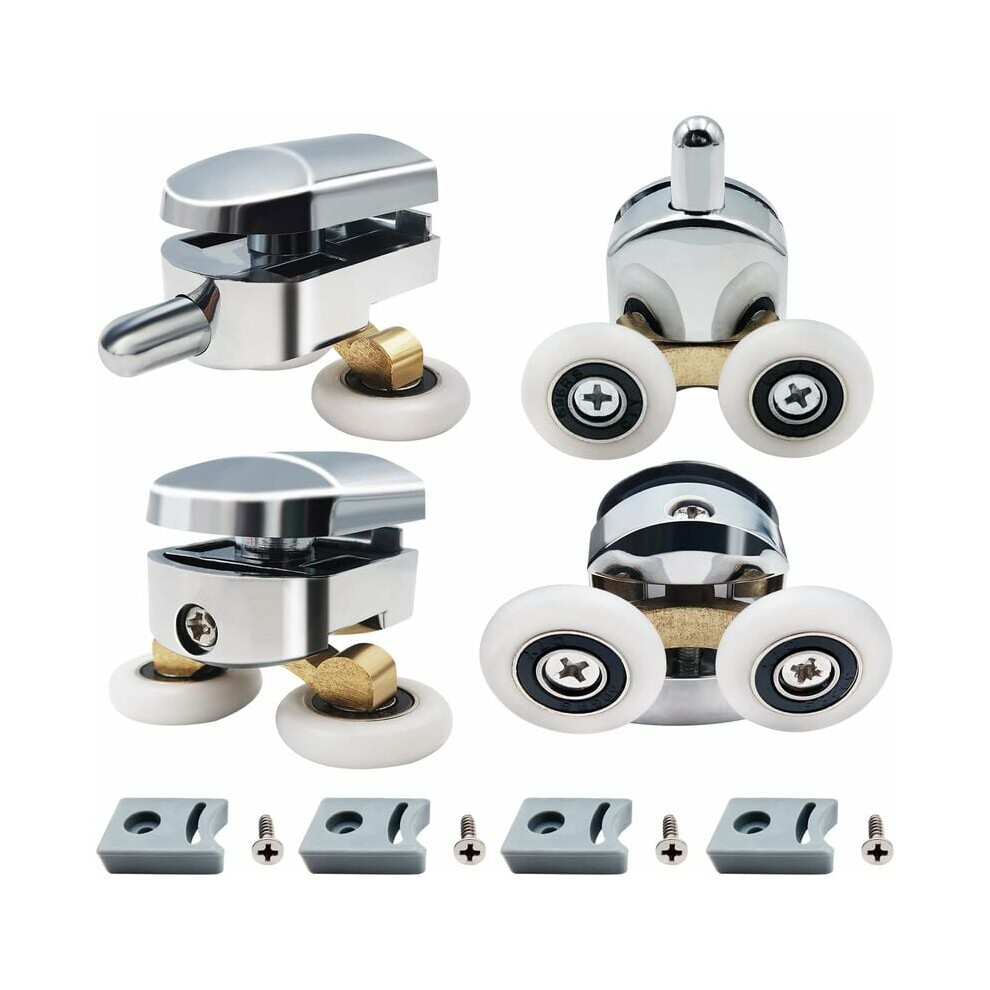 Precision-Engineered Shower Door Rollers For Seamless Sliding, Diy Bathroom Upgrades, Replacement Sliding Casters With Quiet Operation And Rust-Resist 9061222067869
