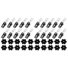 20Pcs Adjustable Flag Clips Stoppers for Small Flag Gardens