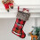Weihnachtsstrümpfe, 45,7 cm, kariert, mit-Schneemann 6