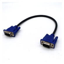 VGA Extension Cable HD 15 Pin Male To Male, Copper Core, 0.3m, Compatible With PC Monitor And Projector