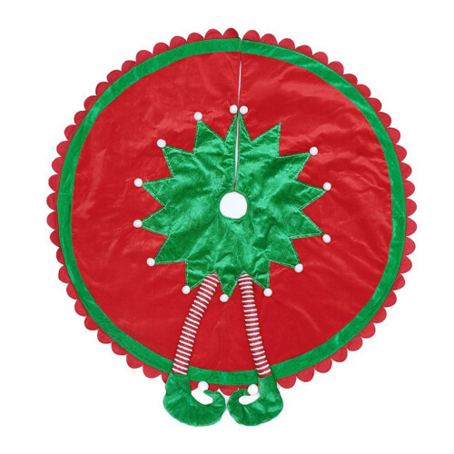 Weihnachtsornament-Baumrock, 119,4 cm, Elfenfüße, Baummatte,