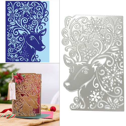 Weihnachten Elch Metall Stanzformen Schablone DIY Scrapbook 1