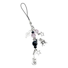 Modischer Gitarren-Anhänger, Handy-Kette,-Schwarz