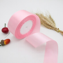 Elegantes Satinband für DIY-Bastelarbeiten, glänzend, wiederverwendbar und langlebig, glatte Oberfläche, einseitig aus Polyestergewebe,