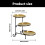 Serving Tray Functional 3 Tiers Snacks Organiser for-Silver 4