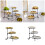 Serving Tray Functional 3 Tiers Snacks Organiser for-Silver 3