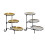 Serving Tray Functional 3 Tiers Snacks Organiser for-Silver 2