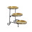 Three Layer Serving Tray for Snacks and Appetizers Elegant-gold 1