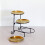 Three Layer Serving Tray for Snacks and Appetizers Elegant-gold 5