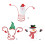 Christmas Themed Wine Organizer Rack for Kitchen-   Red hat 5