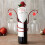 Christmas Themed Wine Organizer Rack for Kitchen-   Red hat 4