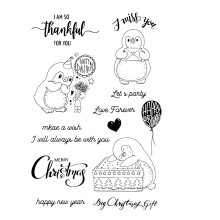 Weihnachtselemente Silikon Transparent Siegelstempel DIY-494