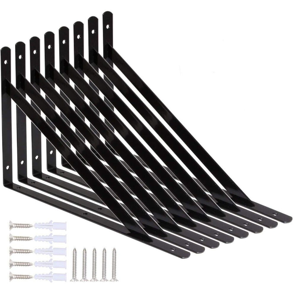 Storage Shelf Support, Heavy Duty Shelf Brackets With High Weight Capacity, Triangle Design Offers Unmatched Stability, Wall Mounted Brackets Feature 9061222075550