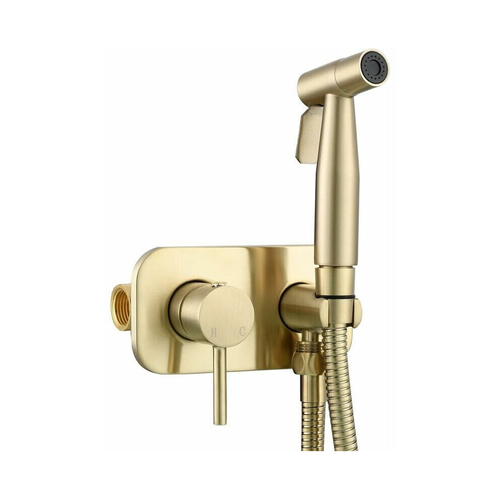 Multipurpose Stainless Steel Bidet Sprayer, Explosion-Proof Hose Ensures Safe Water Delivery For Hot And Cold Applications, Easy Installation With Wal 9061222095411