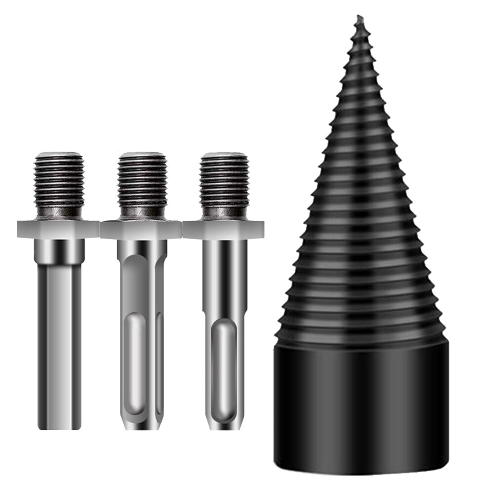 Firewood Drill Bit, Steel Log Drill Bit, Heavyduty Detachable Attachment, 50Mm, For Home Outdoor Camping, Walnut Oak 9067246111199