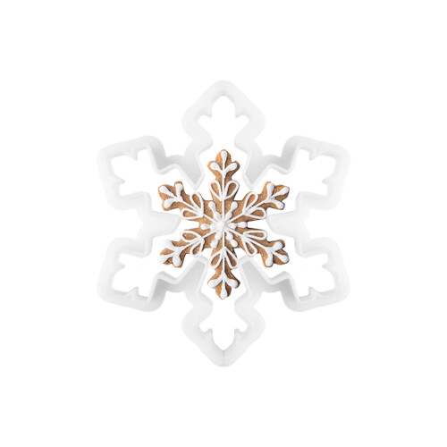 Snowflake Cake Decorating Fondant Plunger Cutters Mold-Type C