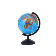 Globo rotante educativo per bambini, globo terrestre decorativo con geografia di facile lettura, oceani blu vibranti e masse continentali colorate,