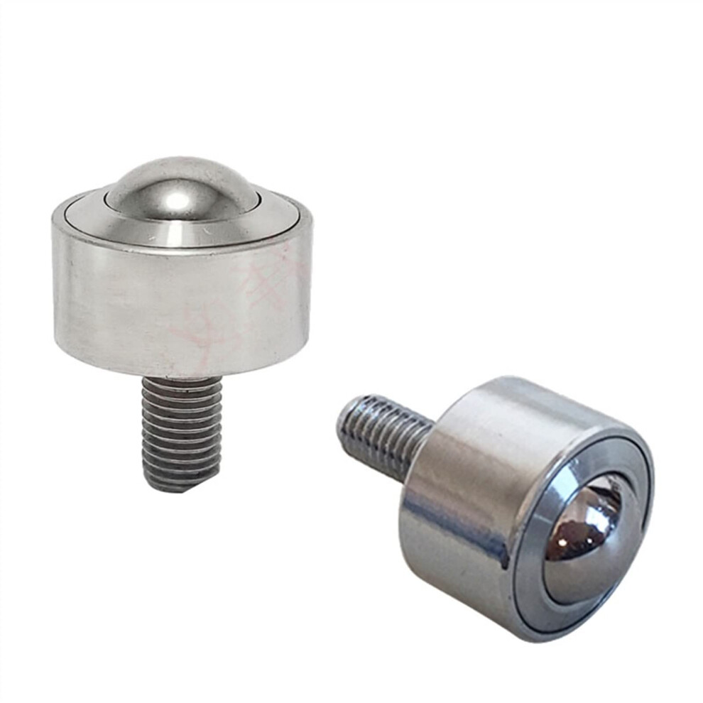 Universal Ball Casters Wheel M8 Screw Cylinder, 360 Degree Rotation, Universal Ball Bearing, 2 Pieces 9105992537723