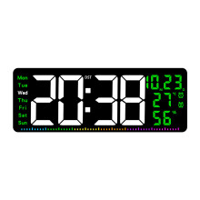 Multifunktionale LED-Digitaluhr 16,5 Zoll mit einstellbarer-Grün
