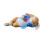 Sleep Rabbit Statue Cute Miniature Bunnies Holding Rose Figurine 1