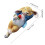 Sleep Rabbit Statue Cute Miniature Bunnies Holding Rose Figurine 3