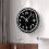 Minimalists Graffitis Number Wall Clock Acrylic Silents-Black 5