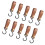 10pcs S Shaped Hooks with PU Leather Strap for-Earthy yellow 1
