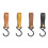 10pcs S Shaped Hooks with PU Leather Strap for-Earthy yellow 2