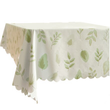 Rectangular PVC Tablecloth Freshing-fresh leaves Style 3