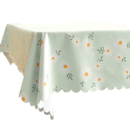 Easy Maintenance PVC Tablecloth in-little daisy Style 2
