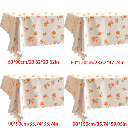 Easy Maintenance PVC Tablecloth in-little daisy Style 2 2