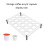 Elegant Acrylic Coffee Capsules Display Stand Storage Stand For 4