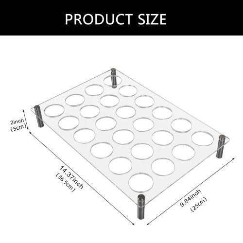 Elegant Acrylic Coffee Capsules Display Stand Storage Stand For 2