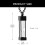 3pcs Bottle Shape Keepsakes Pendants Jewelry Funeral-Blue 4