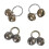 2pack Luxurious Handmade Collar Bells Pet Trackers-wire bell 2