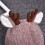 Kawaii gebreide muts kinderen gewei muts muts wollen muts-Rood 7