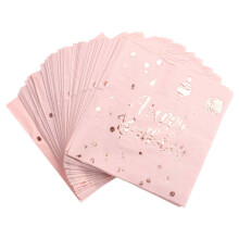 Servietten Geburtstag Rosa Servietten Deko, 40 Stück Rosa Geburtstags Servietten, Servietten Geburtstag Rosegold, Mädchen Geburtstag Party Deko,