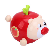 Kinder-Wackelspielzeug Baby-Puzzle mit Soundeffekten, Rot, 11,5 x 11,5 cm