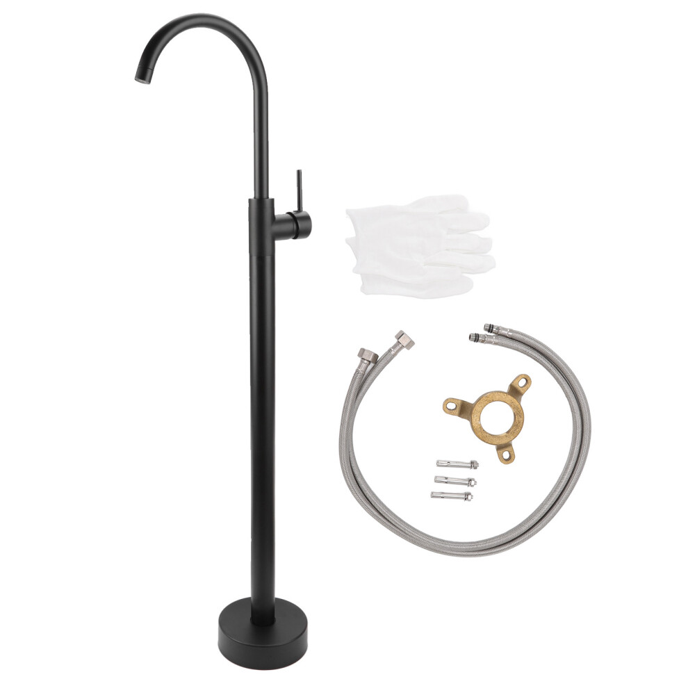 Brushed Gold Finish Bathtub Faucet, 360 Degree Swivel Spout For Versatile Bathing 9061222074522