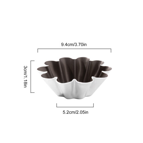 4Pcs Eggs Tart Molds Small Cupcakes Cake Cookie Molds Aluminium 2