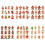 12x schattige peperkoekman-ornamenten, diverse-Set 2 2