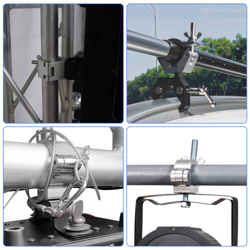 Stage Rigging Clamp Single Rings Design Supports for-Black 2