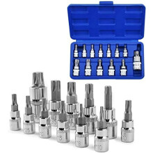 Coffret de douilles hexagonales professionnelles, acier allié de haute qualité, mallette de transport compacte pour un transport facile, convient