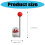 Ruimtebesparende haarclip en bandopslagoplossing-Rood 4