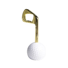 Unique Golf Themed Corkscrew Beer Bottle Opening Tool-Gold
