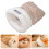 Pet Bed Fleece Soft Cave Easy Wrap Solid Color for Small-White 3