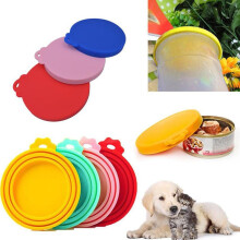 Silicone Pet Can Lids Universal Size Can Tops Standard Size Cans BPA Dishwasher Safe Dog Cat Food Covers