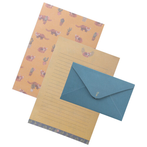 Artistic Handwriting Paper Collection Envelope with-Raccoon
