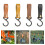 10 Pieces S Hooks with PU Leather Strap-Earthy yellow 3